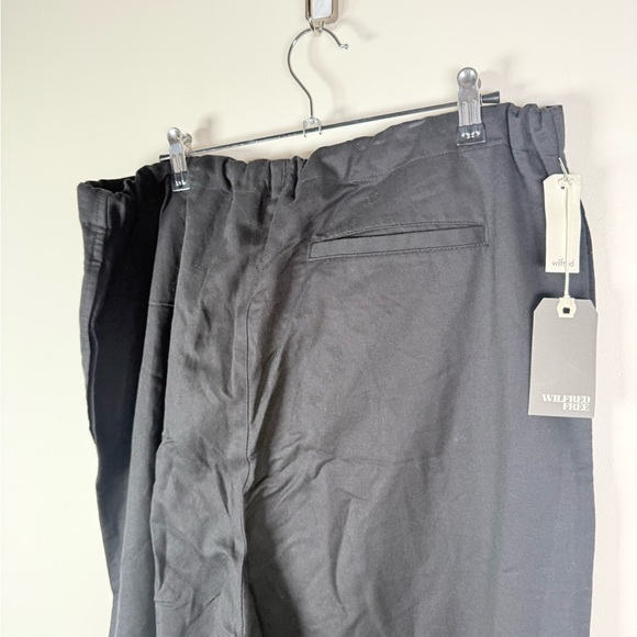 Wilfred Free Emmack Pant Black Drawstring Tapered Trouser - Picture 4 of 9